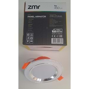 ZMR 5 WATT SMD LED SPOT KROM ÇİZGİ BEYAZ KASA BEYAZ IŞIK 450lm 6500K