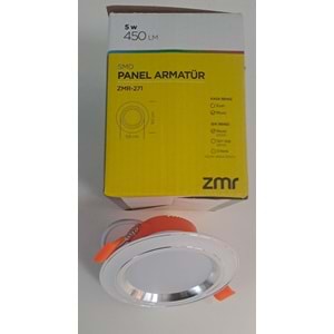 ZMR 5 WATT SMD LED SPOT KROM ÇİZGİ BEYAZ KASA BEYAZ IŞIK 450lm 6500K